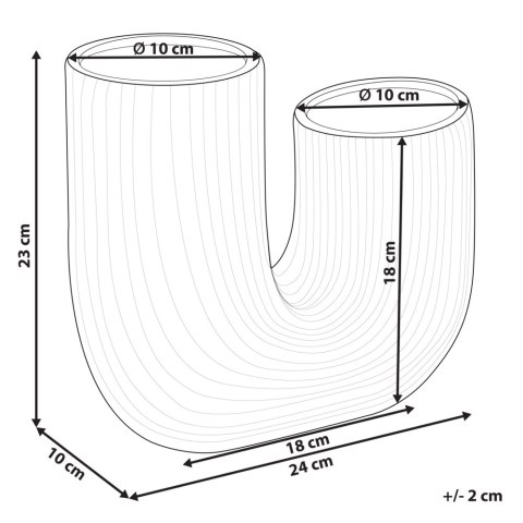 Kamionka Wazon na kwiaty 23 Biały MITILINI