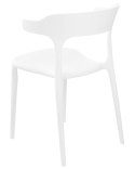 Zestaw 4 krzeseł do jadalni białe GUBBIO