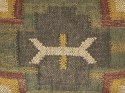 2 poduszki dekoracyjne jutowe geometryczny wzór 30 x 50 cm wielokolorowe PULICAT
