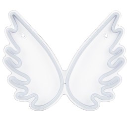 Neon ścienny LED skrzydła anioła biały GABRIEL