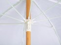 Parasol ogrodowy ⌀ 150 cm biały MONDELLO Lumarko!