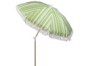 Parasol ogrodowy ⌀ 150 cm zielony z białym MONDELLO