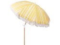 Parasol ogrodowy ⌀ 150 cm żółty z białym MONDELLO Lumarko!