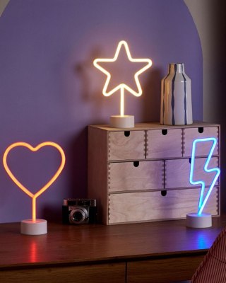 Zestaw 3 neonów LED wielokolorowy FLORETTA