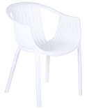 Zestaw 4 krzeseł ogrodowych biały NAPOLI Lumarko!