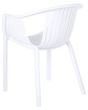 Zestaw 4 krzeseł ogrodowych biały NAPOLI