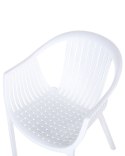 Zestaw 4 krzeseł ogrodowych biały NAPOLI Lumarko!