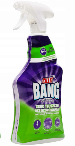 Cillit Bang Spray Zero Tłuszczu Bez Szorowania 750ml Zielony