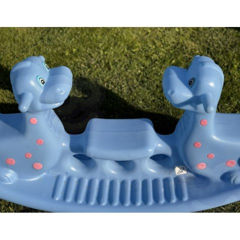 WOOPIE Bujak Wieloosobowy Dino Huśtawka Równoważna Niebieska Lumarko!