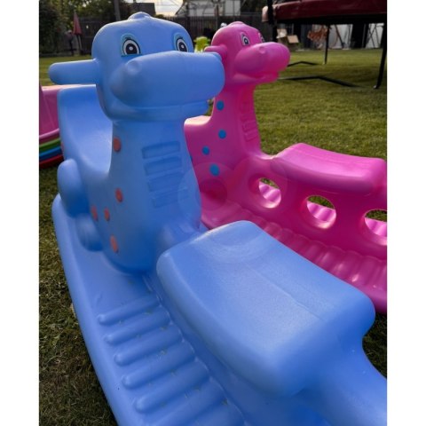 WOOPIE Bujak Wieloosobowy Dino Huśtawka Równoważna Niebieska Lumarko!