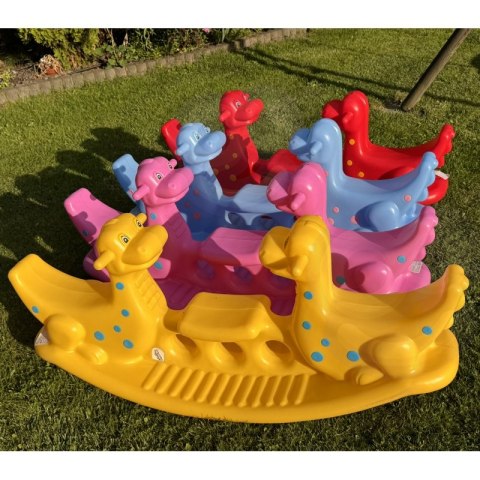 WOOPIE Bujak Wieloosobowy Dino Huśtawka Równoważna Niebieska Lumarko!