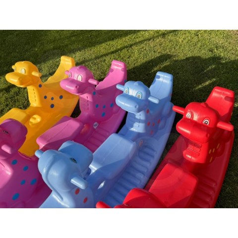 WOOPIE Bujak Wieloosobowy Dino Huśtawka Równoważna Niebieska Lumarko!