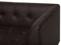 Sofa 3-osobowa skórzana brązowa BYSKE Lumarko!