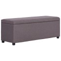 Ławka ze schowkiem, 116 cm, taupe, poliester Lumarko!