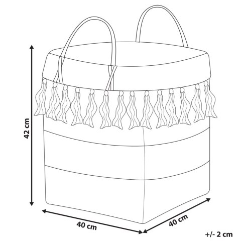 Kosz bambusowy naturalny MESUJI