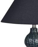 Lampa stołowa ceramiczna ciemnoniebieski z czarnym MATINA Lumarko!