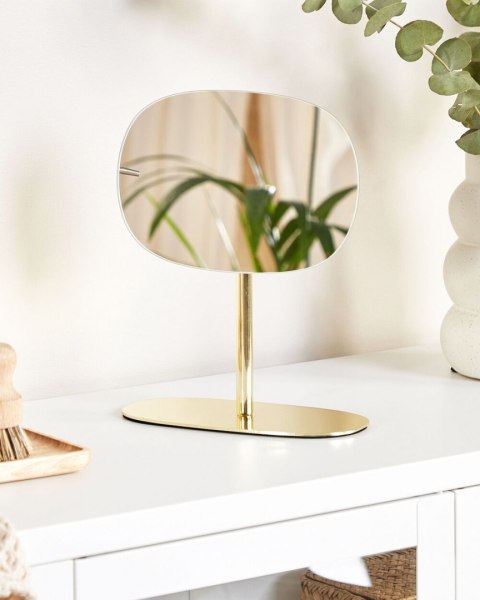 Lusterko kosmetyczne Złoty CHARENTE