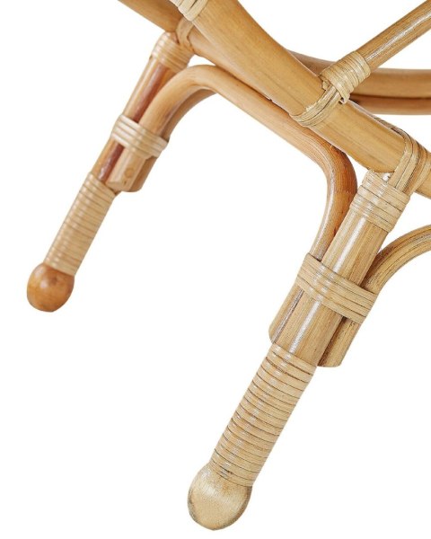 Regał okrągły rattanowy 3 półki naturalny TUVALU II