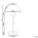 Lampa stołowa metalowa jasnozielona CAPARO Lumarko!