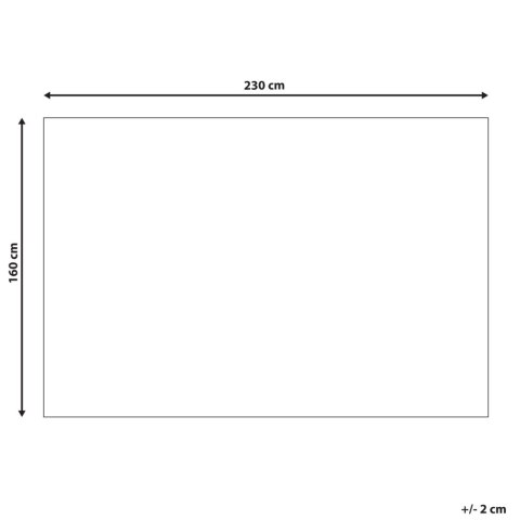Dywan 160 x 230 cm beżowo-biały BAGLAR