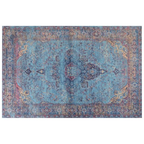 Dywan bawełniany 200 x 300 cm niebieski KANSU Lumarko!