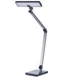 Lampa biurkowa LED metalowa z ładowarką indukcyjną czarna LACERTA Lumarko!