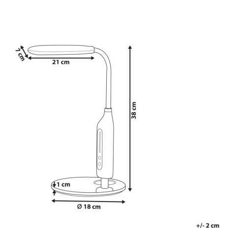 Lampa biurkowa LED czarna CYGNUS