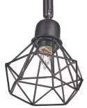 Lampa spot 4-punktowa metalowa czarna ERMA Lumarko!