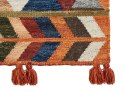 Dywan wełniany kilim 200 x 300 cm wielokolorowy KAGHSI Lumarko!