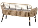 Sofa dwuosobowa 2-osobowa Polyrattan Naturalny PRATELLO Lumarko!