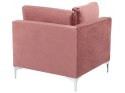 Sofa modułowa 3-osobowa welurowa różowa EVJA Lumarko!