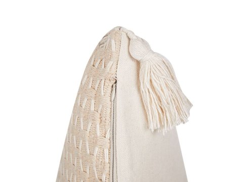 Zestaw 2 poduszek Poliester Jasnobeżowy HAKONE