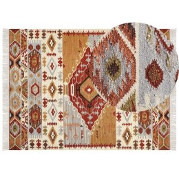 Dywan wełniany kilim 160 x 230 cm wielokolorowy PROSHYAN Lumarko!