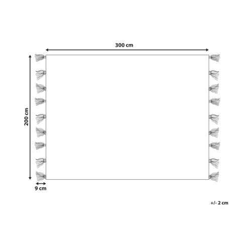 Dywan wełniany kilim 200 x 300 cm wielokolorowy AYGEZARD