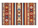 Dywan wełniany kilim 200 x 300 cm wielokolorowy JRARAT Lumarko!