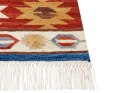 Dywan wełniany kilim 200 x 300 cm wielokolorowy JRARAT Lumarko!