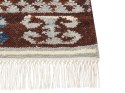 Dywan wełniany kilim 80 x 150 cm wielokolorowy AKNALICH Lumarko!