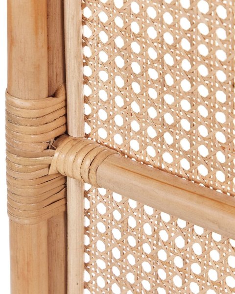 3-panelowy składany parawan pokojowy rattanowy 118 x 180 cm naturaly CORTONA