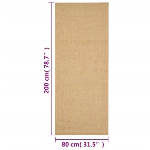 Dywanik, naturalny sizal, 80x200 cm Lumarko!