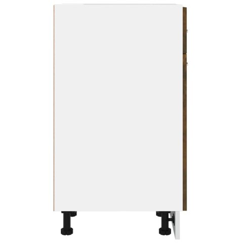 Dolna szafka z szufladą, przydymiony dąb, 30x46x81,5 cm Lumarko!