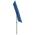 Parasol ogrodowy na słupku aluminiowym, 2x1,5 m, błękit lazur Lumarko!