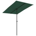 Parasol ogrodowy na słupku aluminiowym, 2x1,5 m, zielony Lumarko!