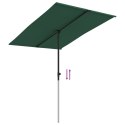 Parasol ogrodowy na słupku aluminiowym, 2x1,5 m, zielony Lumarko!