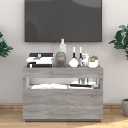 Szafka pod TV z oświetleniem LED, szary dąb sonoma, 60x35x40 cm Lumarko!