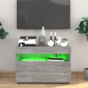 Szafka pod TV z oświetleniem LED, szary dąb sonoma, 60x35x40 cm Lumarko!