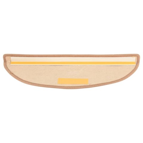 Samoprzylepne nakładki na schody, 15 szt., 56x17x3cm jasny brąz Lumarko!