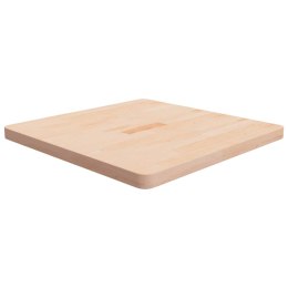 Kwadratowy blat do stolika, 70x70x4 cm, surowe drewno dębowe Lumarko!
