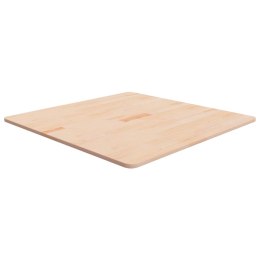 Kwadratowy blat do stolika, 80x80x1,5 cm, surowe drewno dębowe Lumarko!