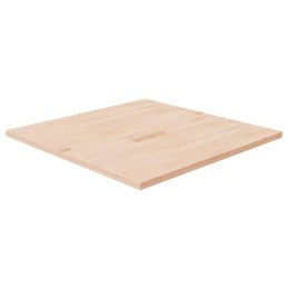 Kwadratowy blat do stolika, 80x80x2,5 cm, surowe drewno dębowe Lumarko!