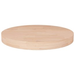 Okrągły blat do stolika, Ø30x4 cm, surowe drewno dębowe Lumarko!